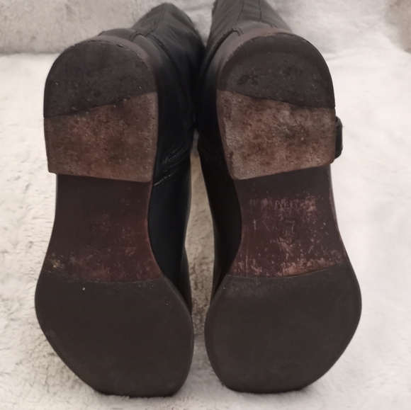 Tory Burch Leather Black Preppy Bristol Equestrian Boot Country Boho Old Money 8 - Picture 9 of 10